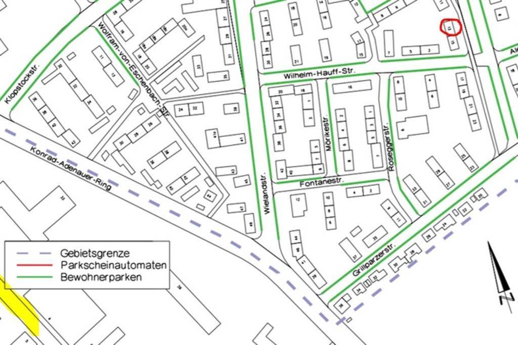 Bahnhofsnahe, Ruhige Und Sonnige 2 Zimmerwohnung Im Dichterviertel Wiesbaden Dış mekan fotoğraf